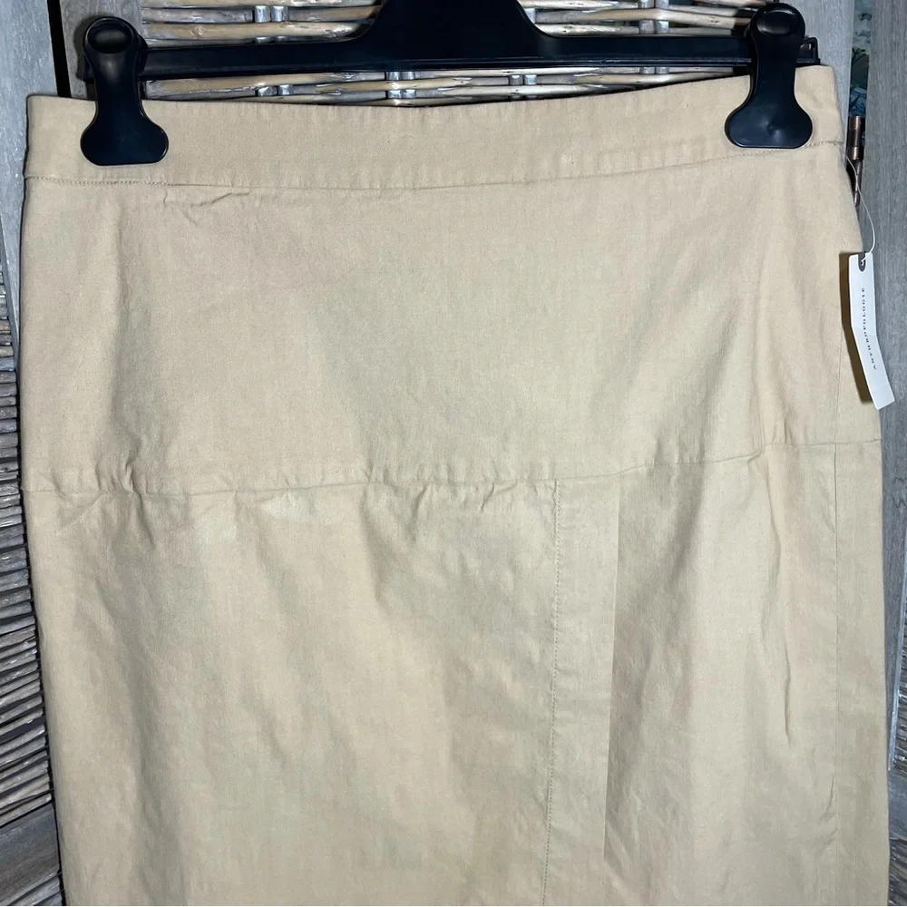 NWT Anthropologie Tan Pencil Skirt - size 12 - Picture 6 of 12